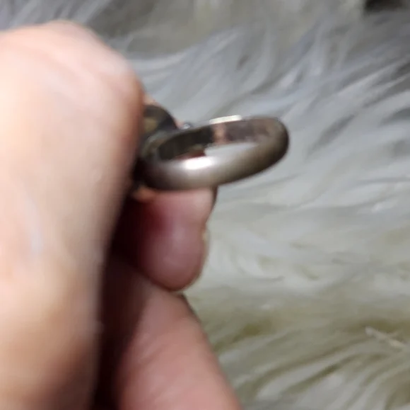 Vintage sterling and‎ lapis ring 5.5 - Picture 5 of 8